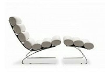 кресло  sinus armchair ( кожа) (by Steel Arts)