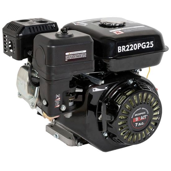 Двигатель бензиновый "BRAIT" BR220PG25 (7 л.с., вал под шлицы)