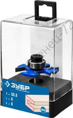 ЗУБР 50,8x6мм, хвостовик 8мм, фреза горизонтально-пазовая