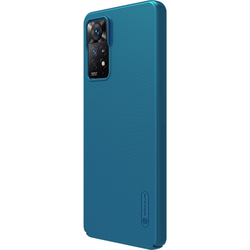 Тонкий чехол синего цвета от Nillkin для Xiaomi Redmi Note 11 Pro Global и Redmi Note 12 Pro 4G, серия Super Frosted Shield