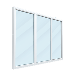 Пластиковое окно трехстворчатое 70 мм 5 камер 3 стекла