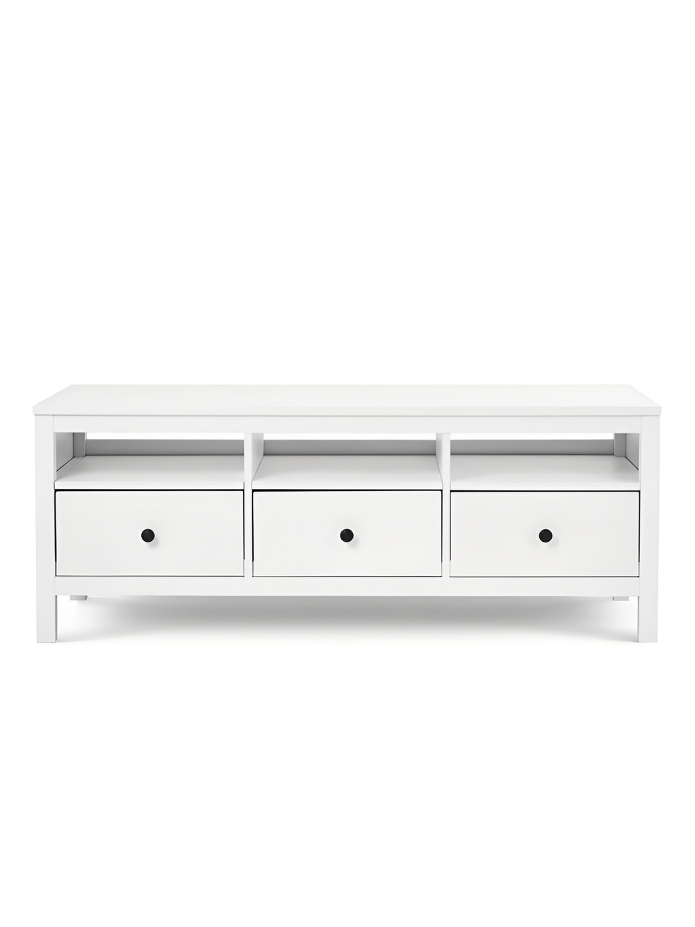 IKEA ТВ-тумба HEMNES, белый/светло-коричневый, 148*57*46, КЫМОР (ИКЕА ХЕМНЭС)
