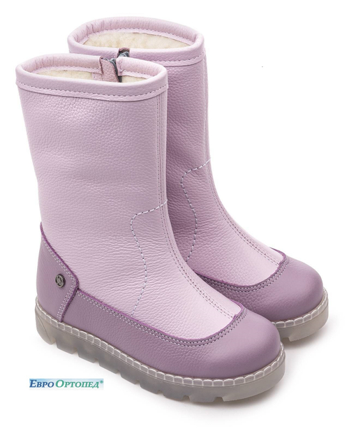 22011 Сапоги детские шерсть кожа р.27 Венеция сиреневый