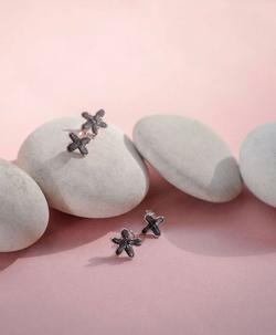 пусеты сирень (позолота)