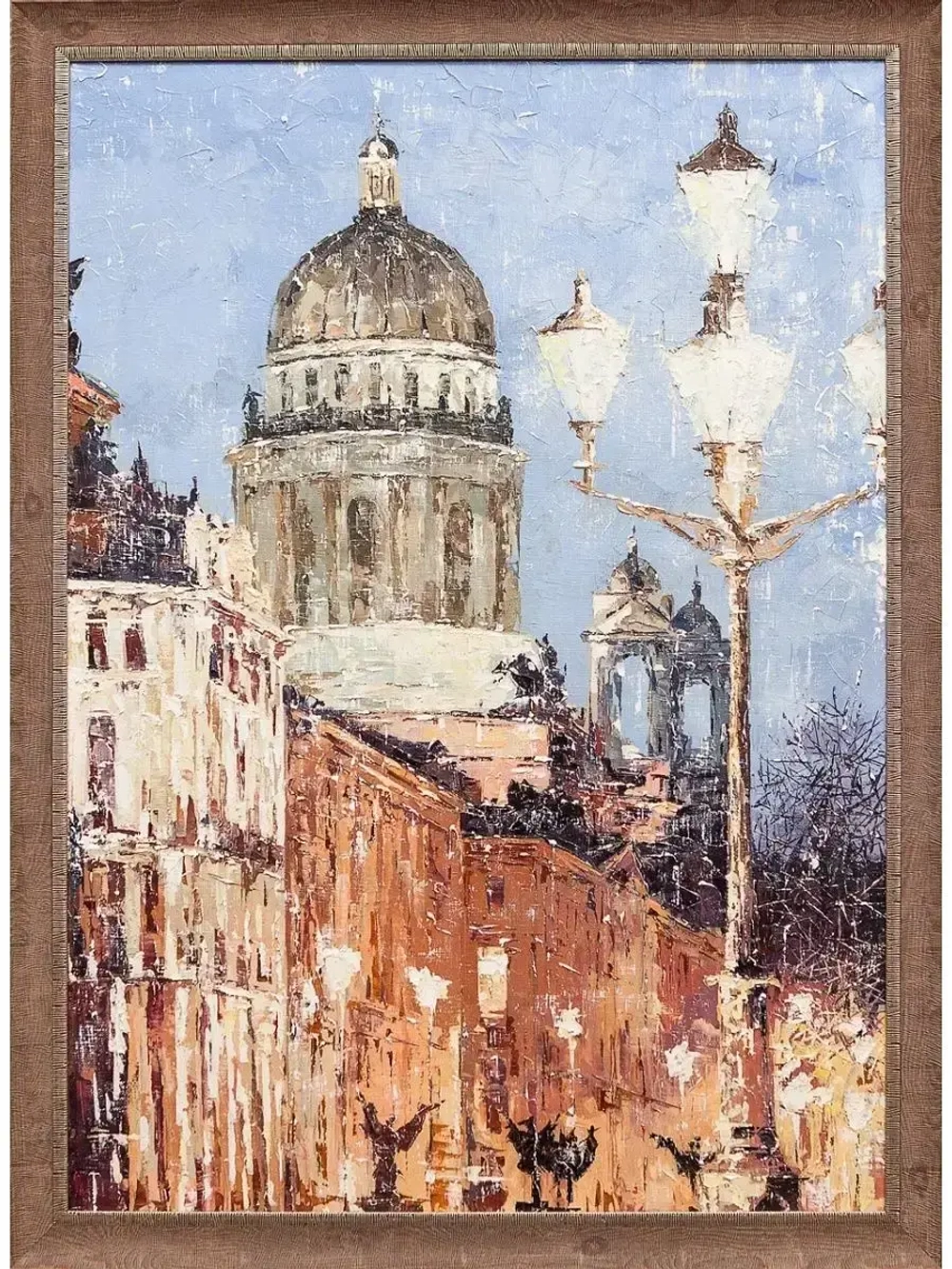 Картина маслом "Огни Петербурга" Клеверов