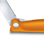 Нож кухонный Victorinox Swiss Classic (6.7836.F9B) стальной для овощей лезв.110мм серрейт. заточка