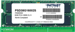 Оперативная память Patriot DDR3-1600 8GB PC-12800 SODIMM (PSD38G16002S)
