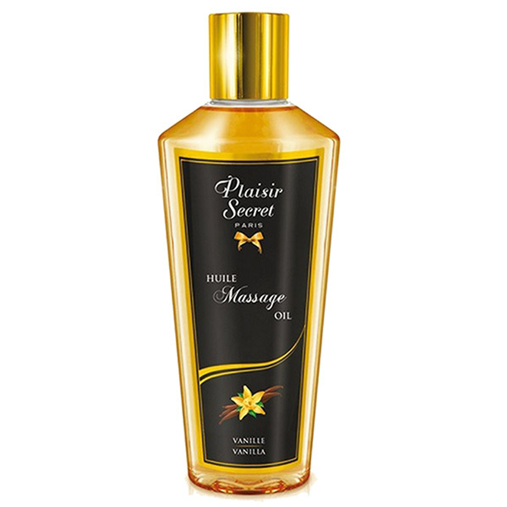 Сухое массажное масло с ароматом ванили Plaisir Secret Huile Massage Oil Vanille 30мл