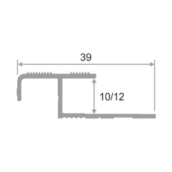 Алюминиевый профиль ПО-02 2700 мм