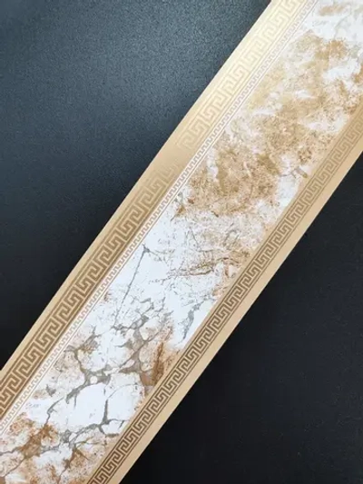 Бордюр для обоев бумажный 6 см окантовка лента бежевый