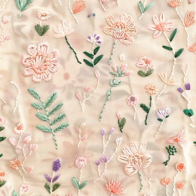 Вышитые цветы