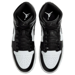 Jordan 1 Mid Black White Iron Grey