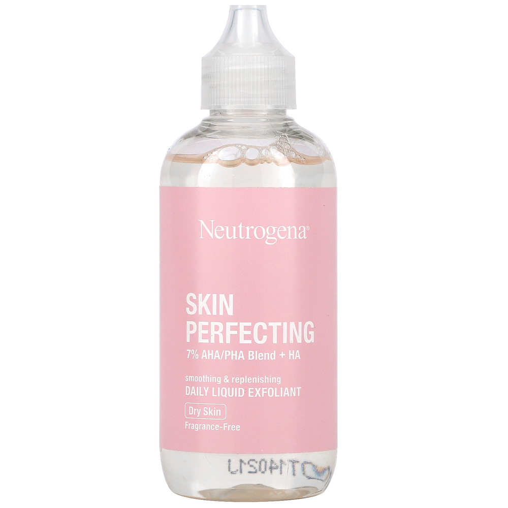 Neutrogena, Skin Perfecting, жидкий эксфолиант для ежедневного применения, для сухой кожи, 118 мл (4 жидк. Унции)