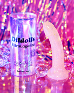 Фаллоимитатор из жидкого силикона с блестками Dildolls Extravaganza