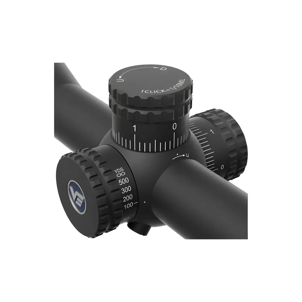 Оптический прицел Vector Optics HUGO 3-12x40I FIBER (SCOM-44) - крупный план левого барабана настройки