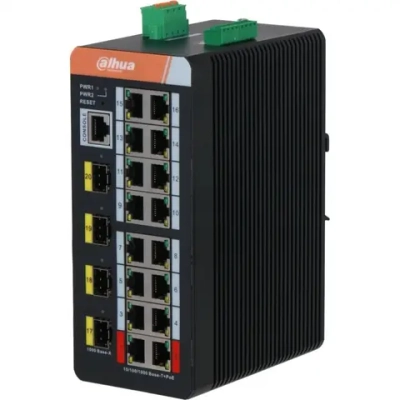 Коммутатор Dahua DH-IS4420-16GT-240 (L2) 20x1Гбит/с 3SFP 16PoE 240W управляемый
