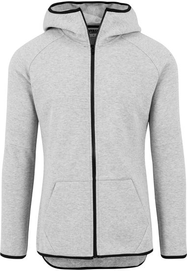 Толстовка URBAN CLASSICS Athletic High Neck Interlock Zip Hoody (Grey)