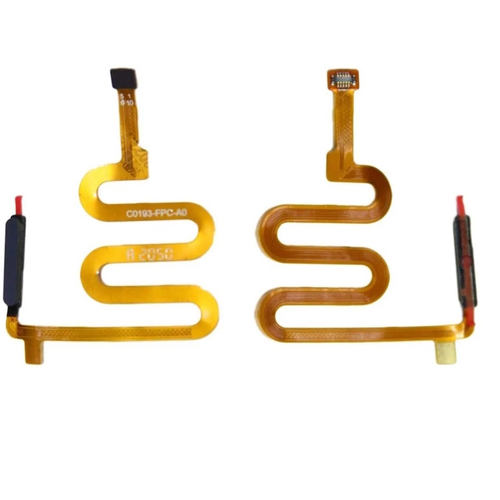 Шлейф для Tecno Pova 2 сканер отпечатка пальцев Черный