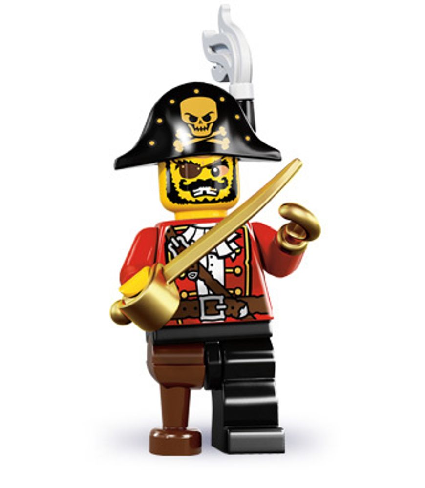 Минифигурка LEGO 8833 - 15 Пиратский капитан