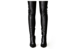 Tony Bianco Microfiber Leather Over the knee Boots 10.5cm Women"s Black