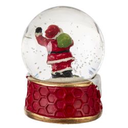 GAEM Фигурка декоративная "Дед Мороз/Снеговик" в стекл шаре, L7,5 W7,5 H8,5 см, 2в.