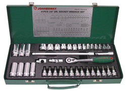 S04H3141S Набор головок торцевых 3/8"DR, 6-24 мм, 41 предмет