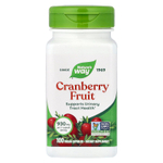 Nature's Way, плоды клюквы, 100 веганских капсул (465 мг в 1 капсуле)