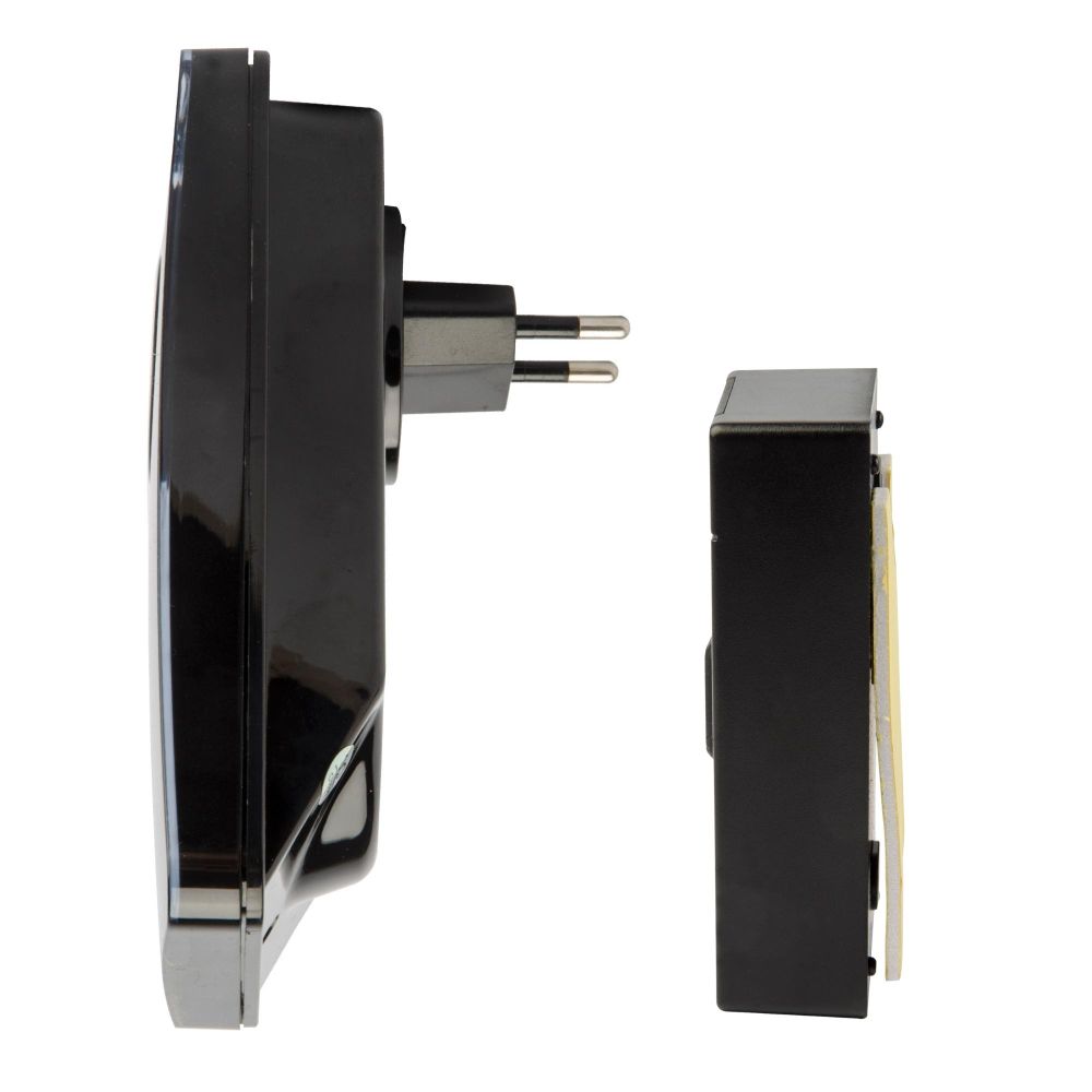 UDB-092W-R1T1-36S-BL Звонок электронный. 220В. 36 мелодий. Блистер. Черный. ТМ Uniel