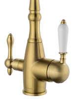 Смеситель для кухни c подключением фильтра WONZON & WOGHAND, Брашированное золото (WW-88458006-BG)