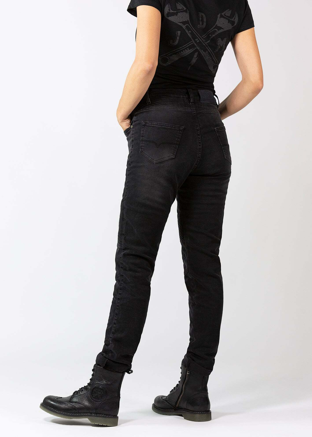 Джинсы Betty Biker Jeans Black Used John Doe