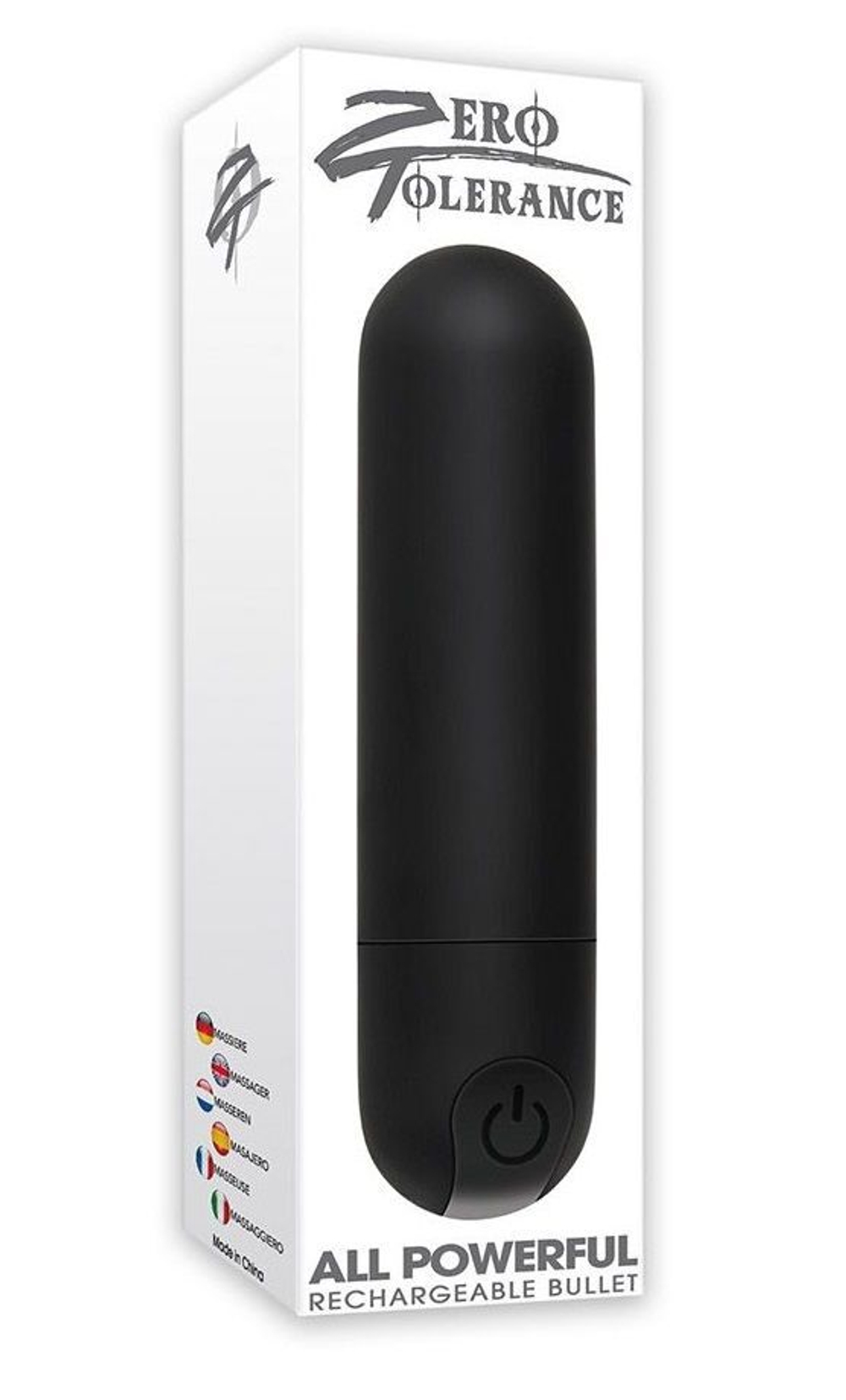 Черная перезаряжаемая вибропуля All Powerful (Цвет: черный)