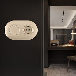 Блок с выключателями одноклавишными влагозащищенными Arte Milano SET08-2 SET08-2-40-1-30-1 shampan