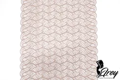 1352 Кружево эластичное 18,5 см, Италия, кофе с молоком