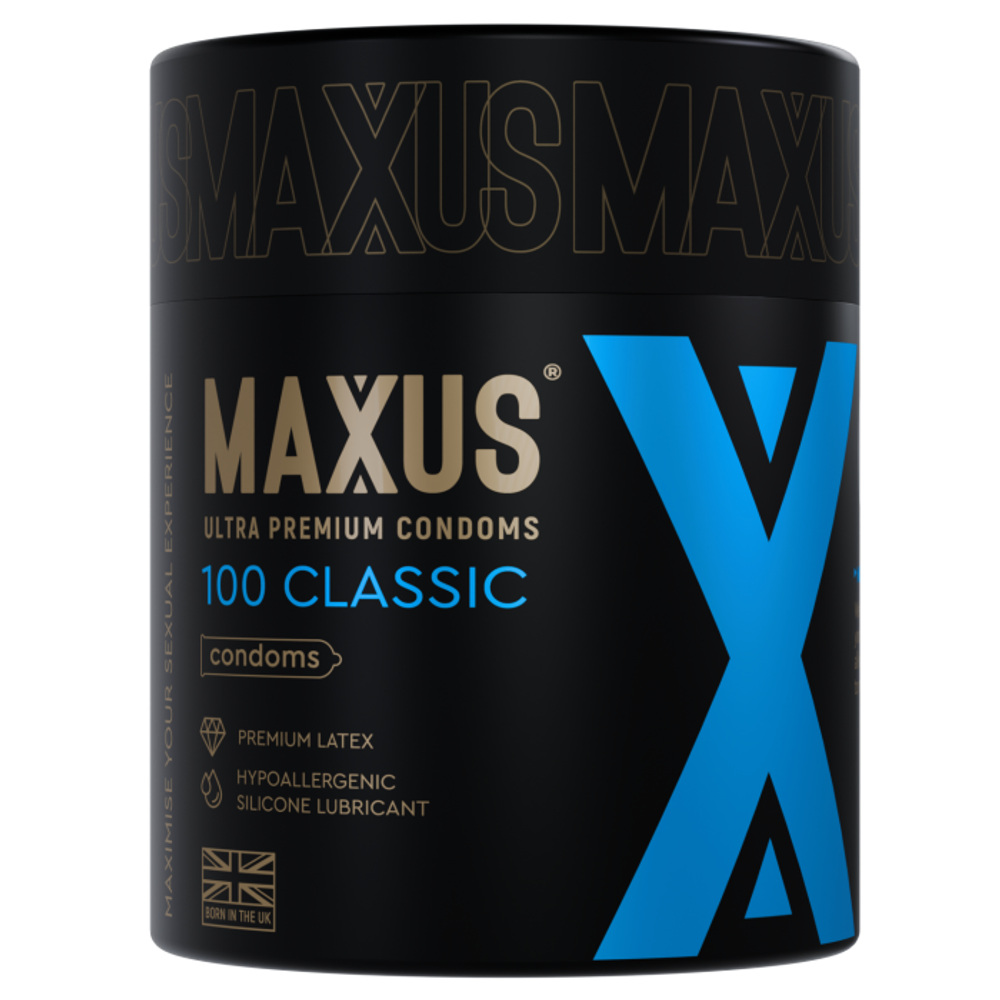 Презервативы MAXUS Classic №100 в железном кейсе, классические X-Edition, 100 шт