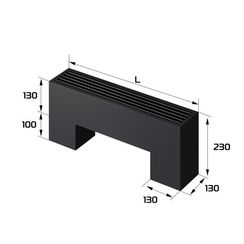 Конвектор напольный Royal Thermo STEP-130/130/700-2-N-BL-LG-BL