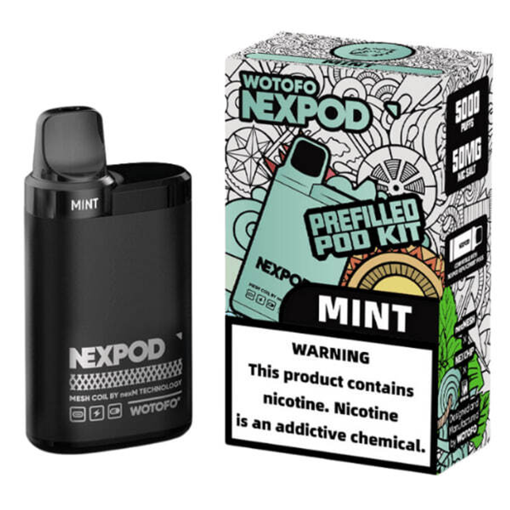 nexPOD Prefilled Pod Kit 5000 - Mint (5% nic)