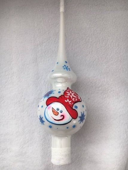 Верхушка &quot;Дружок снеговичек&quot; серия &quot;ВС&quot;, в подарочной упаковке, h-28 см (КВ-17094)