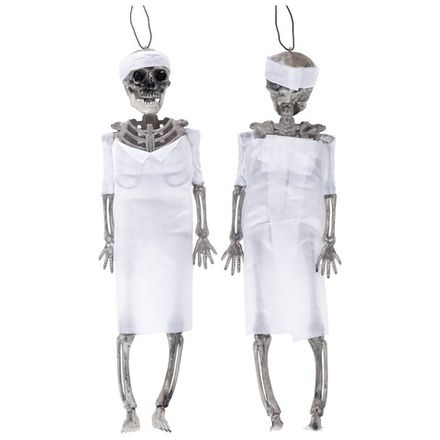 Игрушка "Подвесной скелет-медсестра" 1 шт