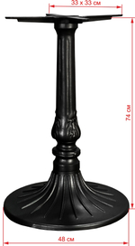 Подстолье чугунное 1207EM