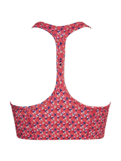 Теннисный бюстгальтер Tommy Hilfiger Mid Intensity AOP Racer Bra - Pink