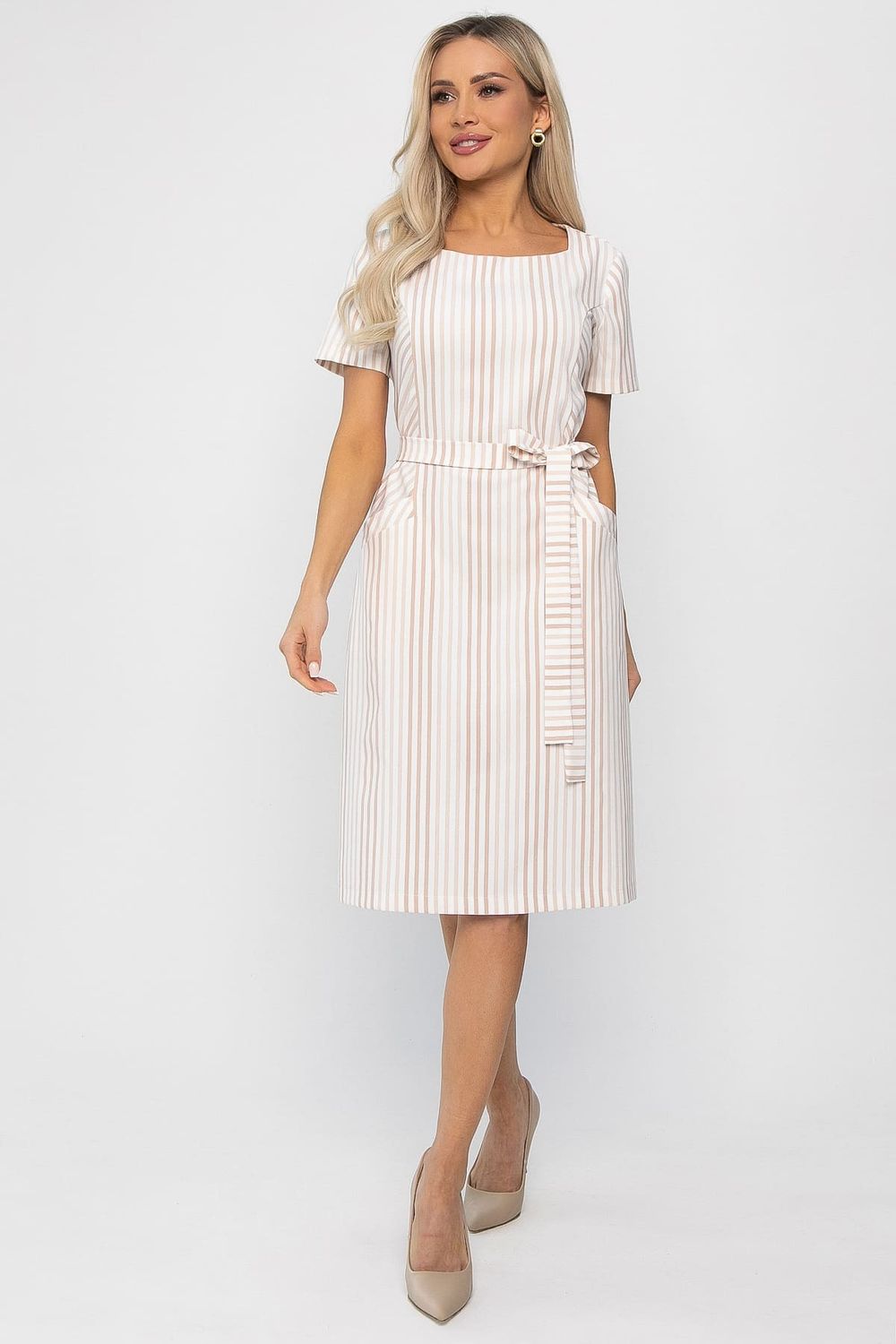 Платье Европейский шик (бежевое) П13752-19М LT Collection