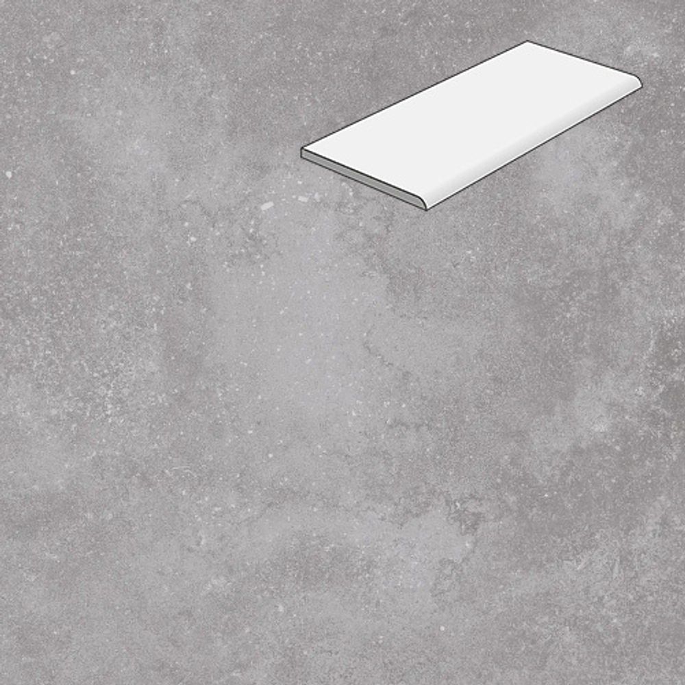 Ступень с фаской Lifebrick Limestone Silver 600x330x20