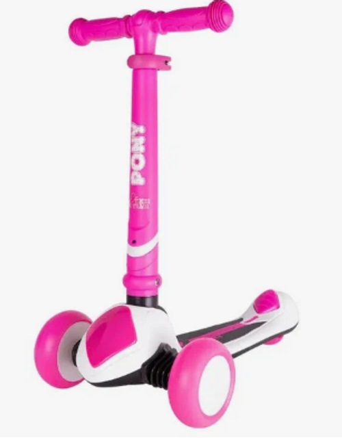 Самокат Tech Team Pony pink 1/4 розовый