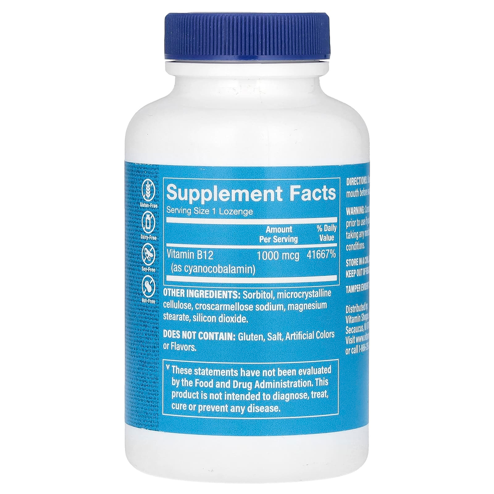 The Vitamin Shoppe, витамин B12, 1000 мкг, 300 пастилок