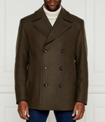 Хлопковое пальто BOSS BLACK - хаки(50527932)