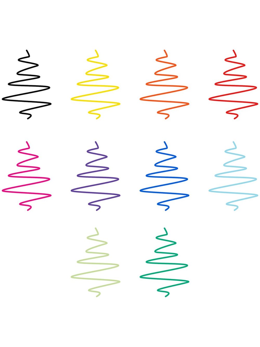 Набор шариковых ручек 10 штук 10 цветов