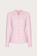 БЛУЗА ИЗ ХЛОПКА С ДЕКОРАТИВНЫМИ ПУГОВИЦАМИ