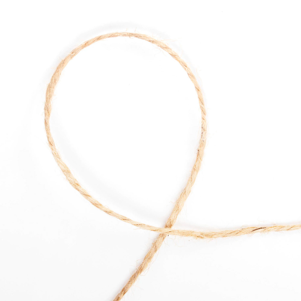 Шпагат джутовый BRAUBERG, 900 м, 2 мм, 3-х ниточный, коричневый