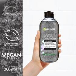 Garnier Skin Naturals Pure Charcoal - очищающая мицеллярная вода с консистенцией геля /   400  ml  / GTIN 3600542453752