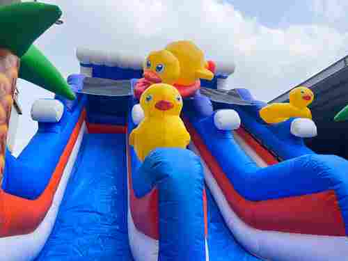 Надувная водная горка с бассейном «Весёлый прибой», 15*8*6,7 м